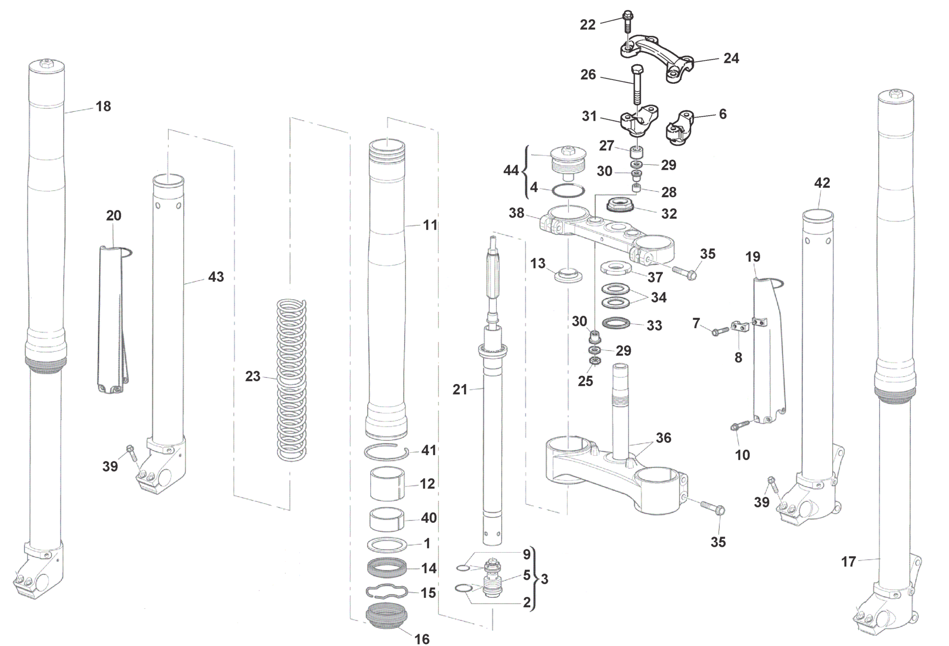 FRONT FORK (WR)