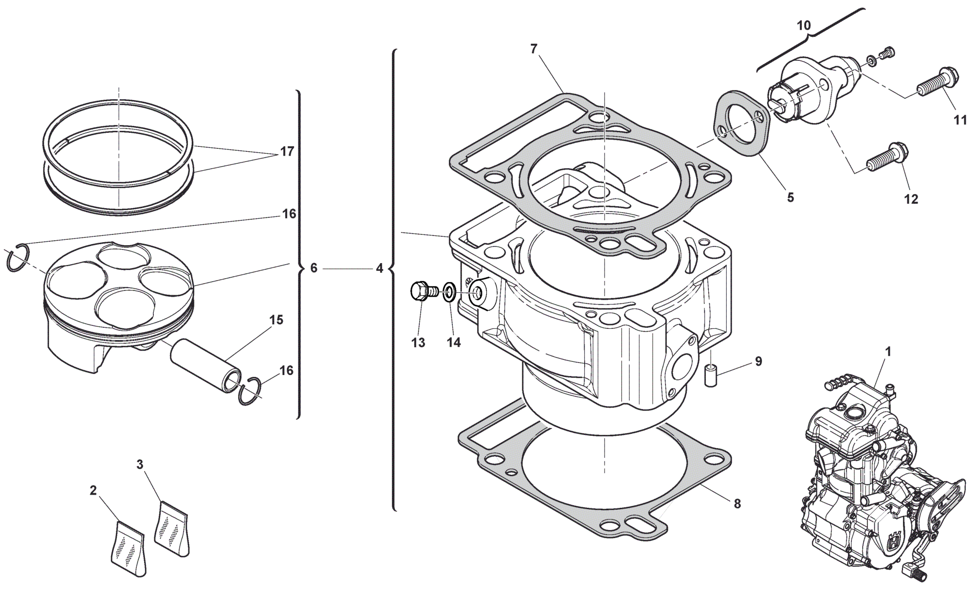 CYLINDER - PISTON (310)