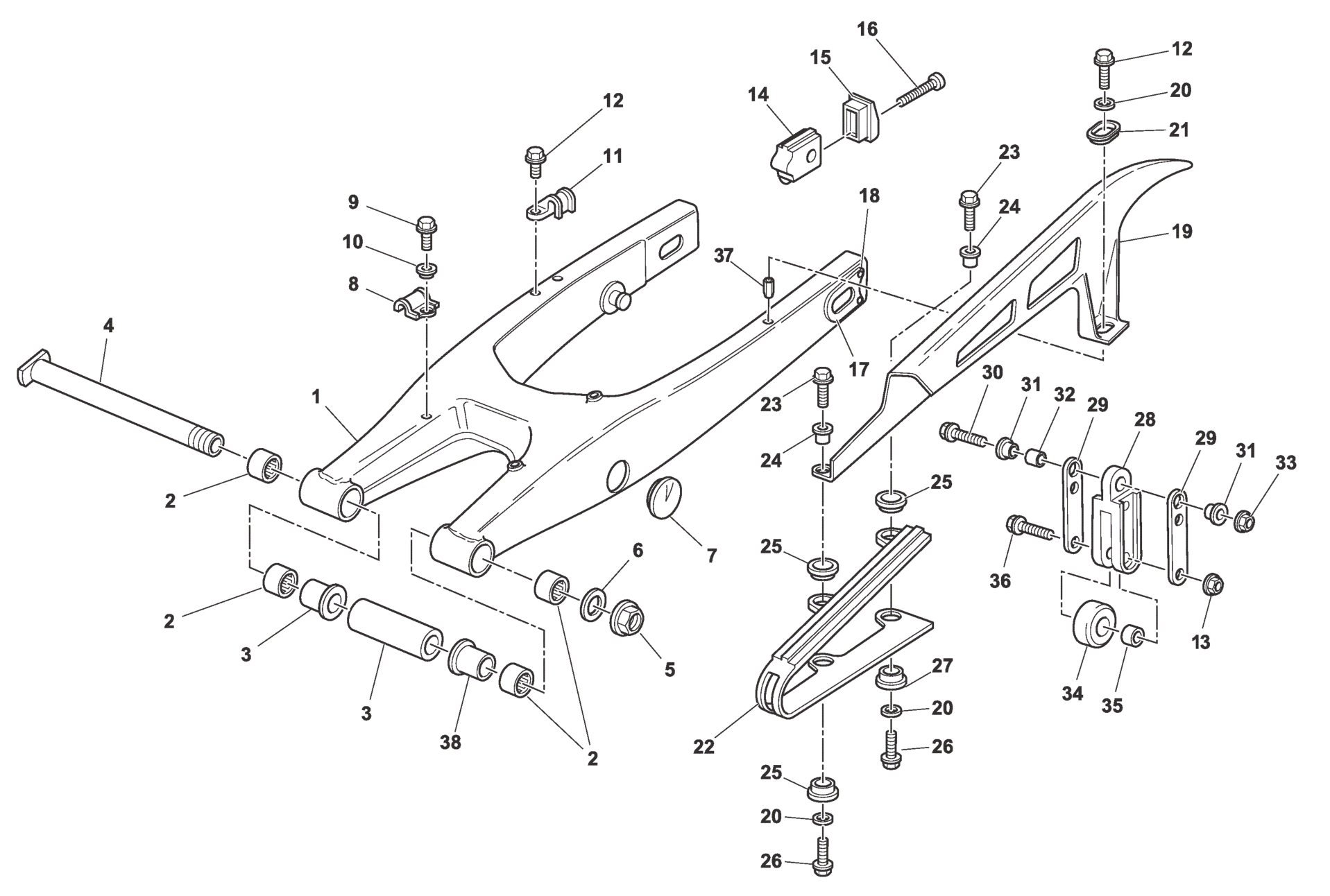 REAR SWING ARM