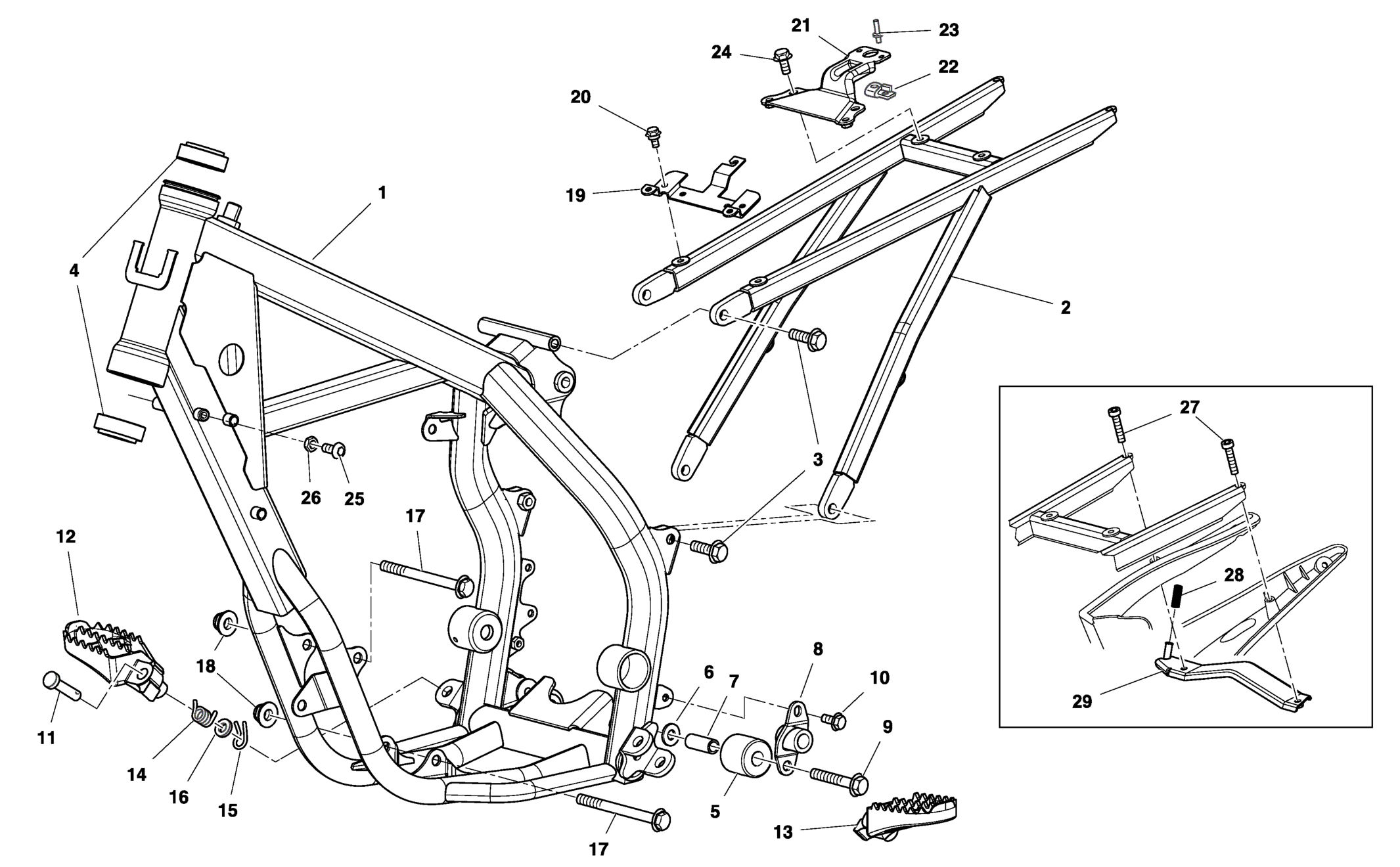 FRAME - FOOTRESTS