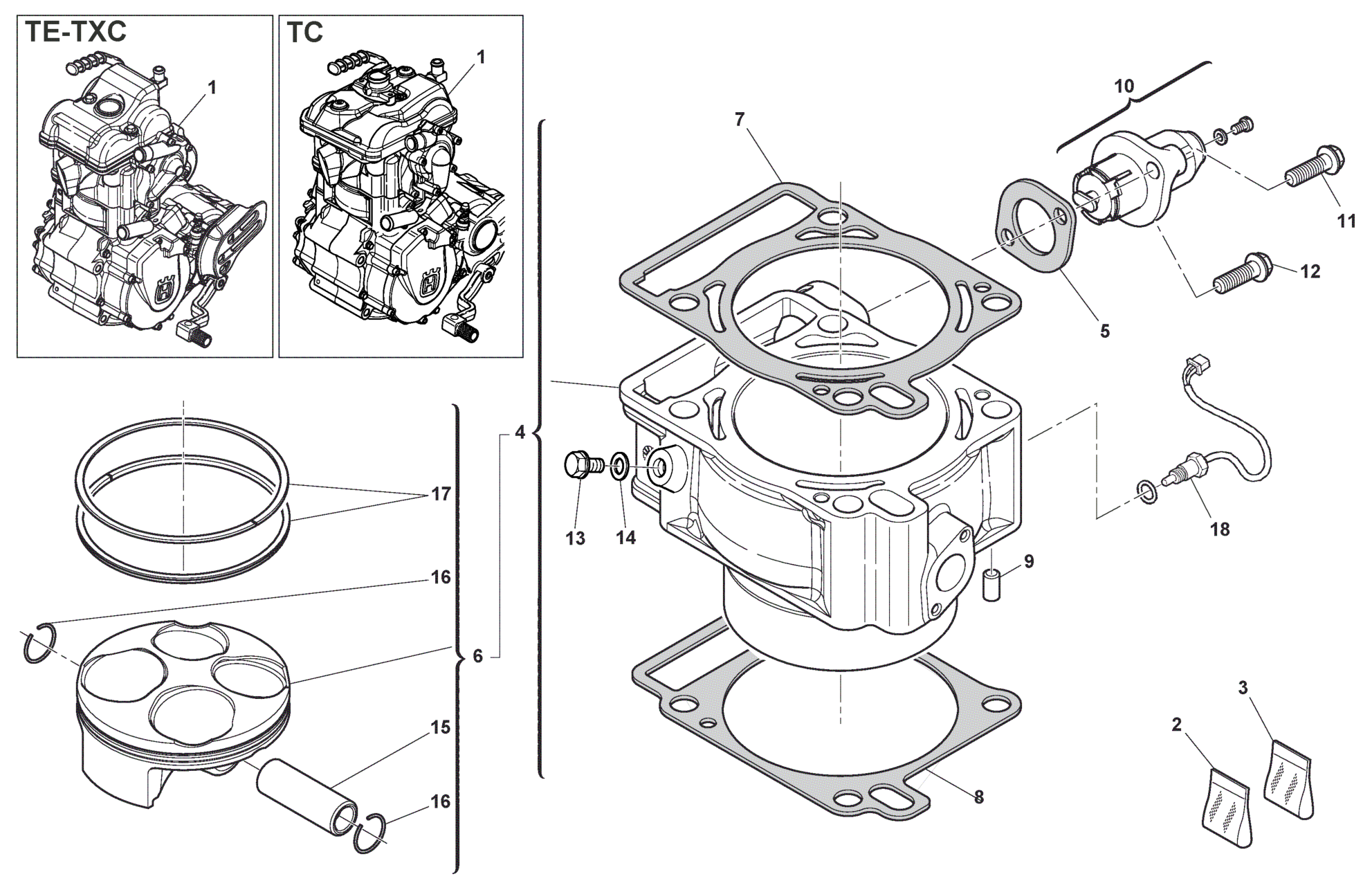 CYLINDER - PISTON (250)